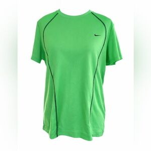 Nike Performance Bright Green Dri-Fit Style Athletic T-Shirt Women’s Size Large